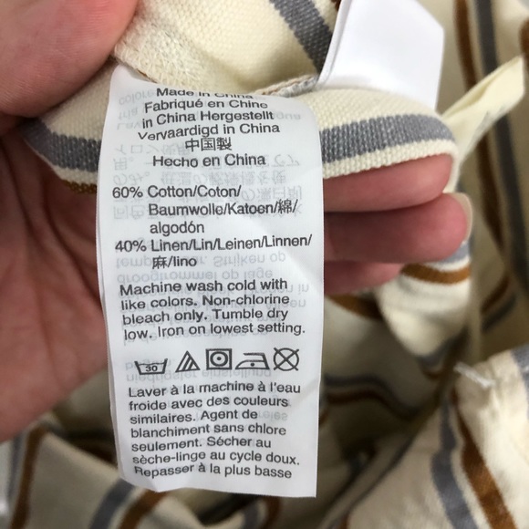 Madewell Cream Stripe Pull On Jumpsuit - Picture 11 of 12